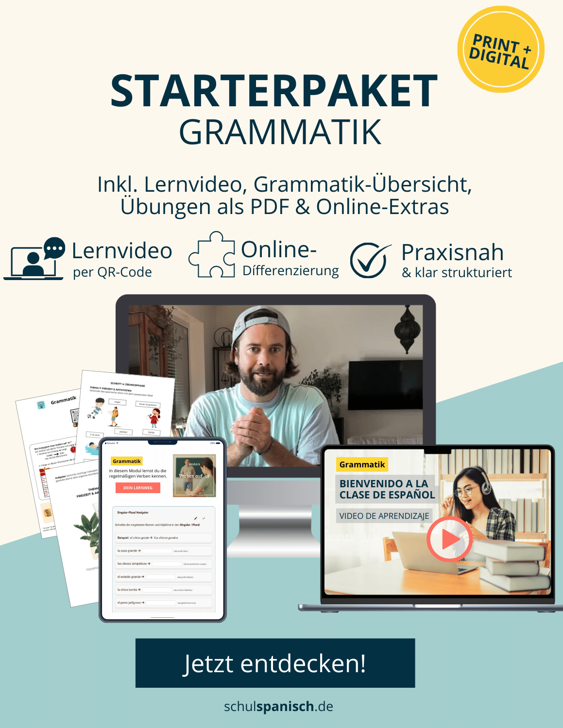 Komplette Unterrichtseinheit – Mi rutina diaria